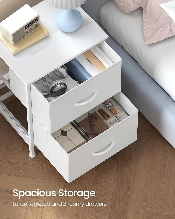 SONGMICS Dresser for Bedroom, Chest of Drawers, Nightstand, 2 Non-Woven Fabric - Image 4