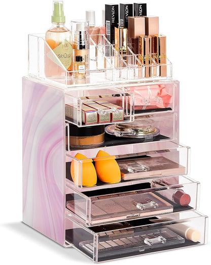 Sorbus Clear Cosmetic Makeup Organizer by Sorbus