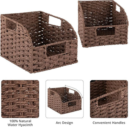 OIAHOMY Pantry Baskets for Organizing, Paper Rope Baskets - Image 6