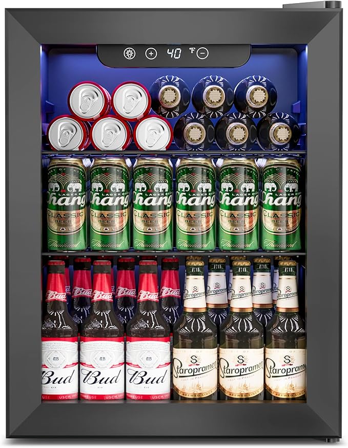 1.7 Cu.Ft Beverage Refrigerator Cooler by Feelfunn