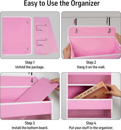 Over Door Organizer with 5 Large Pockets, Heavy Duty Hanging Organizer Storage - Image 5