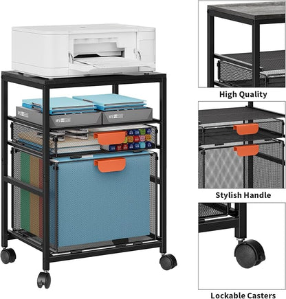 Marbrasse Rolling File Cart - Image 6