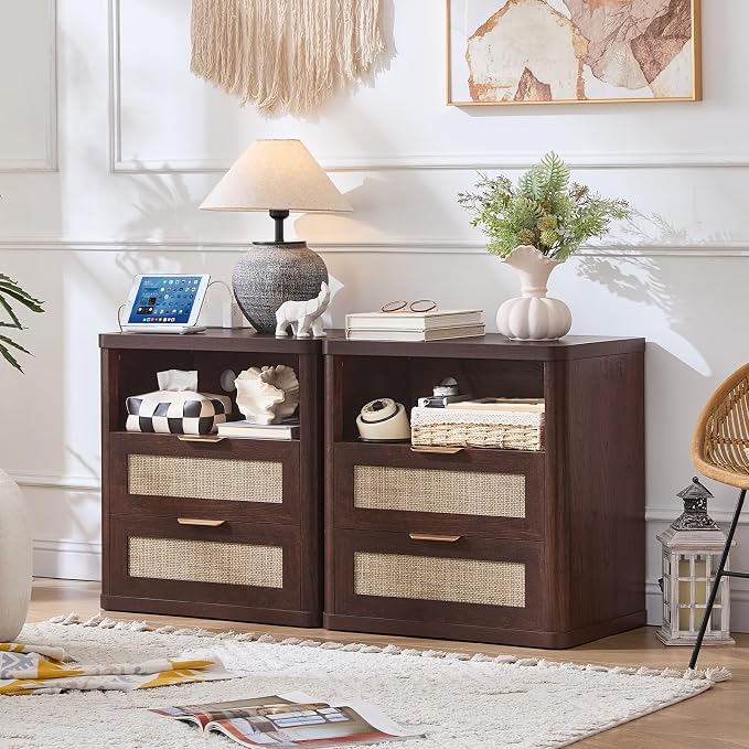 LEYAOYAO Rattan Nightstands - Image 5