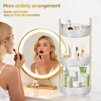 360 Rotating Rotating Makeup Organizer - Image 6