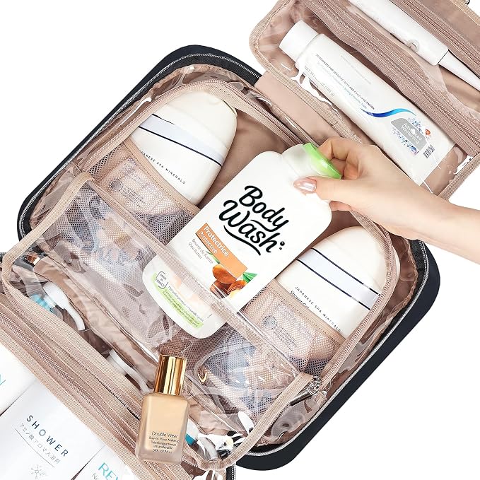 NISHEL Travel Toiletry Bag for women, Portable Hanging Organizer for - Image 6