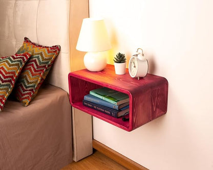 Floating Nightstand Wooden, Bedside Table, Nightstand Shelf, Wall Mounted - Image 6