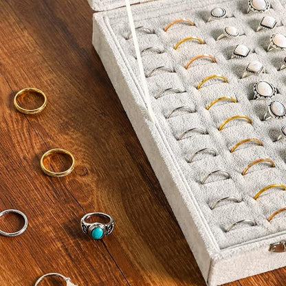 Frebeauty Ring Organizer Tray 100 Slots Ring Holder - Image 6