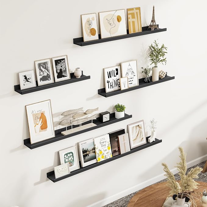Fun Memories Picture Ledge Shelf, 32 Inch Picture Shelves - Image 2