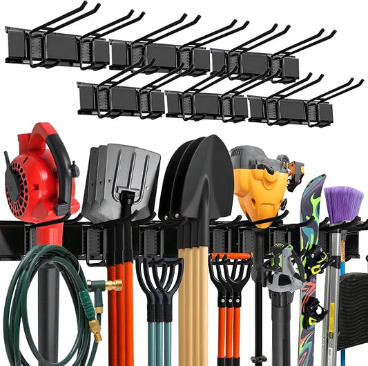 TIDYME Garage Wall Organizer | 96" Heavy-Duty Tool Storage Rack | Adjustable by Tidyme