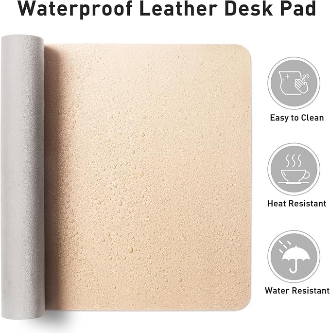 Aothia Large PU Leather Desk Pad Protector – Non-Slip Mouse Pad & Writing Mat - Image 7