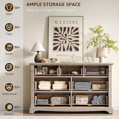 T4TREAM Farmhouse 7 Drawers Dresser - Image 4