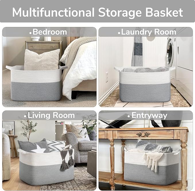 Goodpick Large Blanket Storage Baskets - Image 4