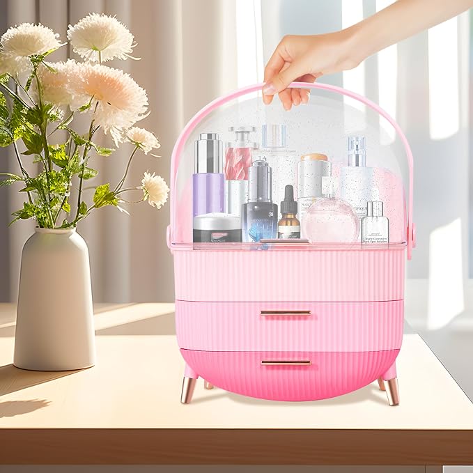 Teen Girls Gift Makeup Organizer, Skincare Organizer Jewelry Storage, Cosmetics - Image 2