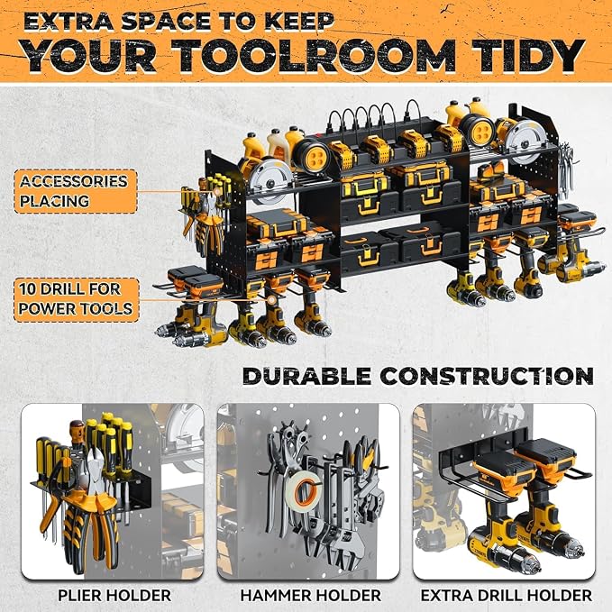 Upgrade Large Power Tool Organizer Wall Mount - Image 3