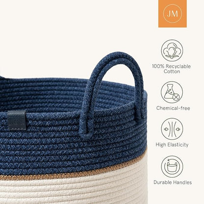 LA JOLIE MUSE Woven Basket Rope Storage Baskets - Image 5