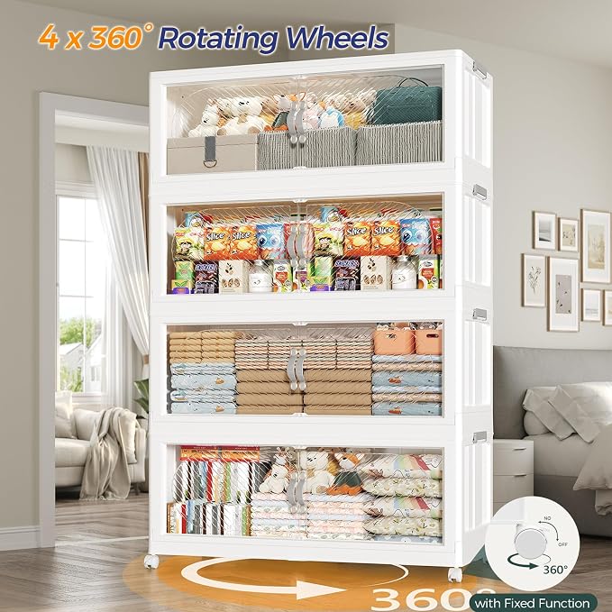 360QT Extra Large Stackable Storage Bins - Image 6