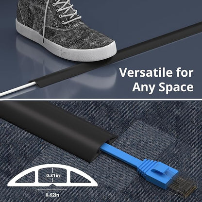 ZhiYo 5.6ft Cord Covers for Wires on Floor, Cord Hider Floor Hide Extension - Image 7