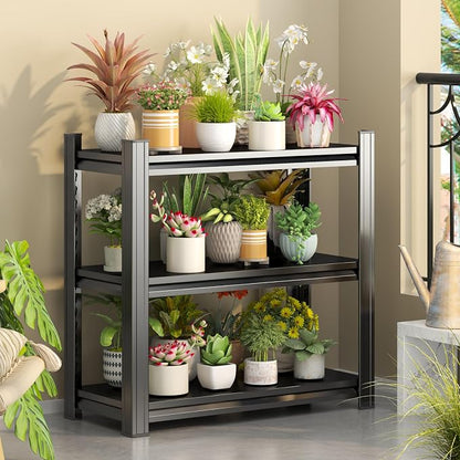 Storage Shelves, Garage Metal Shelving Unit, Adjustable, Double-Layer Column - Image 2