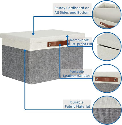 Temary Collapsible Storage Bins Storage Boxes - Image 3