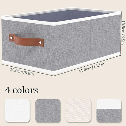 OUTBROS Foldable Bins With Handles, Fabric Storage Boxes, Foldable Bins With - Image 6