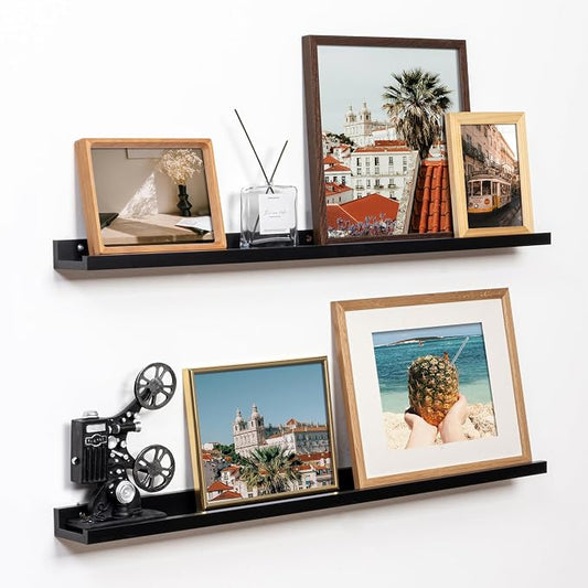 Fun Memories Picture Ledge Shelf, 36 Inch Floating Shelves Set of 2, Nursery by FunMemories