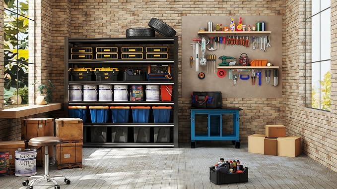 6T 62" W x 24" D x 84" H Garage Shelving Heavy Duty Metal Shelving 4200LBS - Image 8