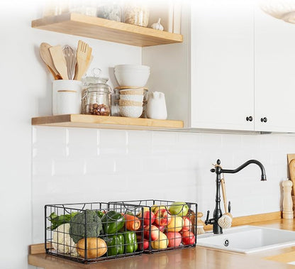 Metal Wire Basket Foldable Set of 4, Metal Bins - Image 5