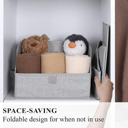WUIKE 3 Pack Large Closet Storage Bins, Fabric Trapezoid Storage Baskets - Image 3