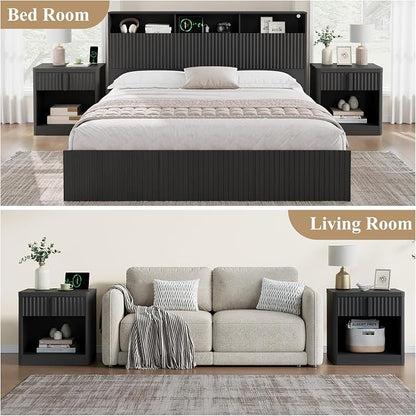 Fluted Nightstand Set of 2 - Image 4