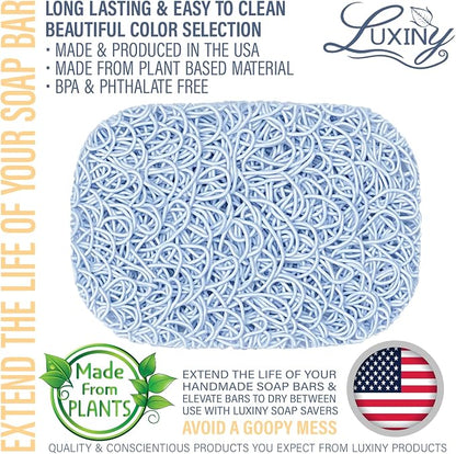 Soap Savers for Bar Soap & Shampoo Bar Holder, American Made by Luxiny - Image 2