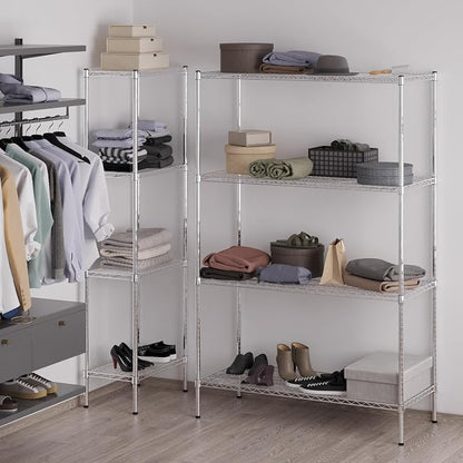 21" Deep x 48" Wide x 74" Height Wire Shelving Kit | 4-Tier | NSF Commercial - Image 5