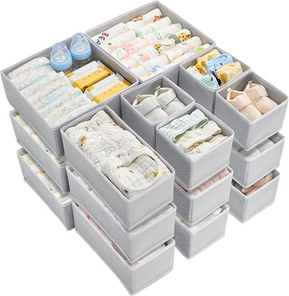 Vtopmart 18 Pack Baby Clothes Organizer, Dresser Drawer Organizer by Vtopmart