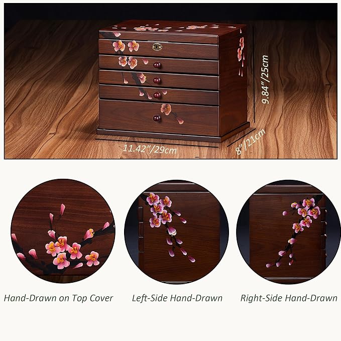 Vintage Wooden Jewelry Boxes - Image 2