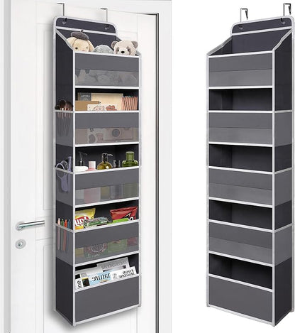 Over Door Organizer with 5 Large Pockets, Heavy Duty Hanging Organizer Storage by TYMENSH
