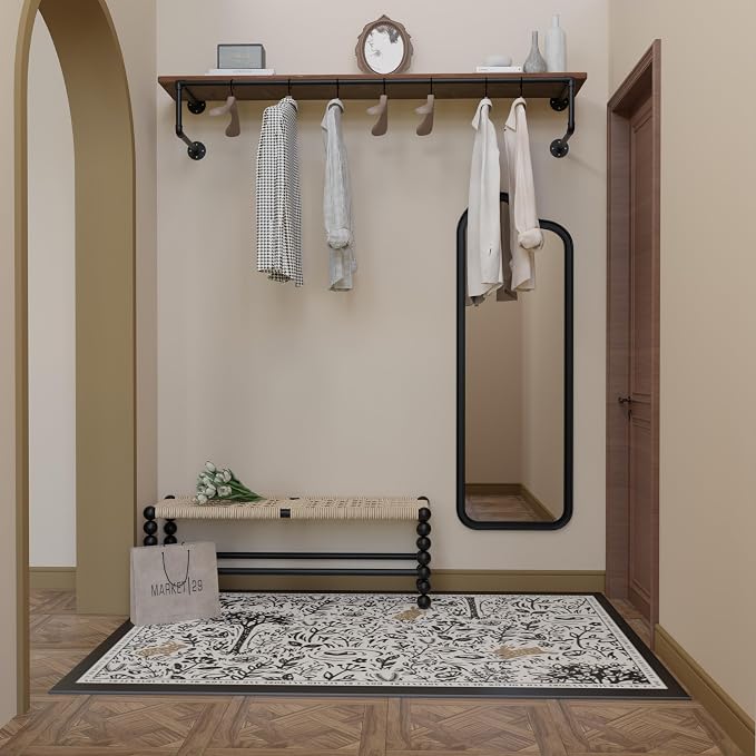 Clothes Rack 60in, Wall Mounted Garment Racks - Image 5