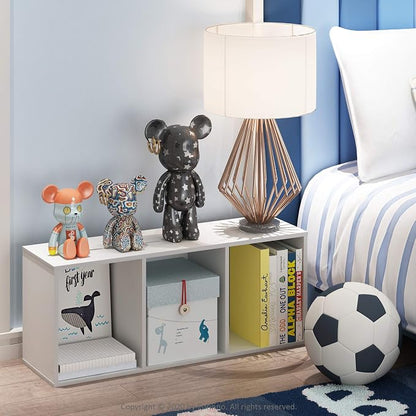 Furinno LUDER Book Shelf, 3-Cube Bookshelf, Bookcase - Image 10