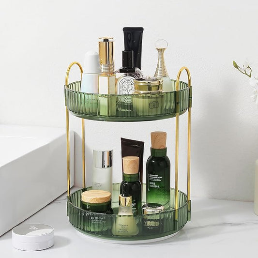Rotating Makeup Organizer for Vanity, Perfume Skincare Lipstick Organizers for by Aveniee