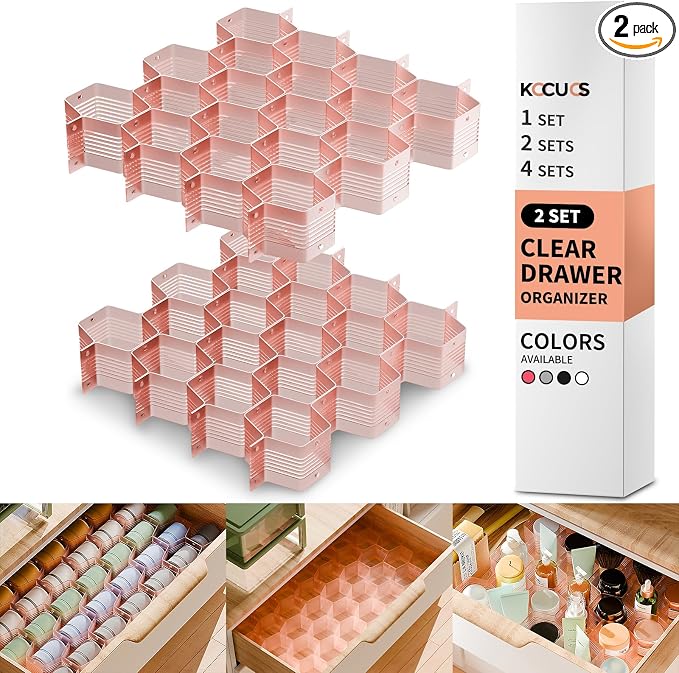 Honeycomb Separator Adjustable Drawer Organizer Divider by Kocuos+