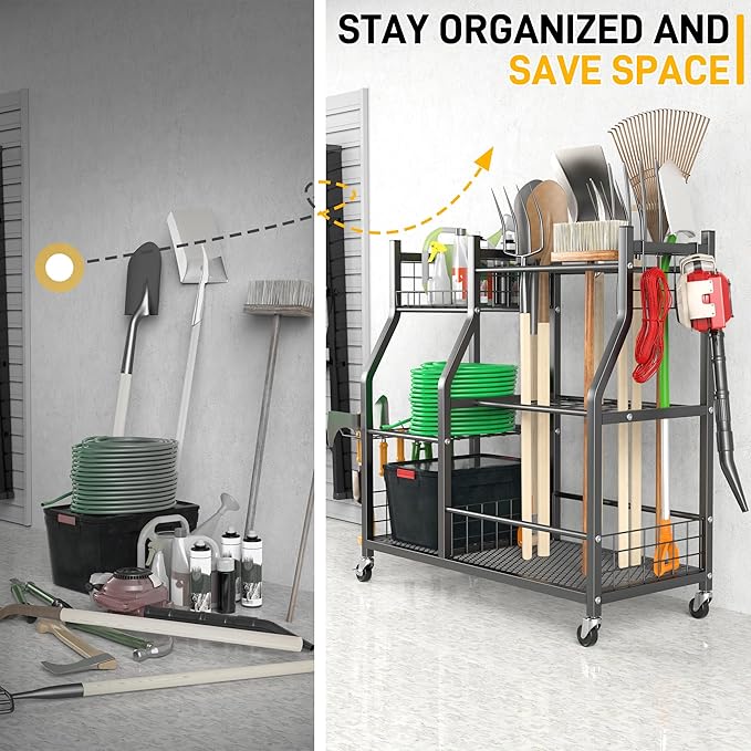Ultrawall Garden Tool Organizer, Yard Tool Storage Rack - Image 6