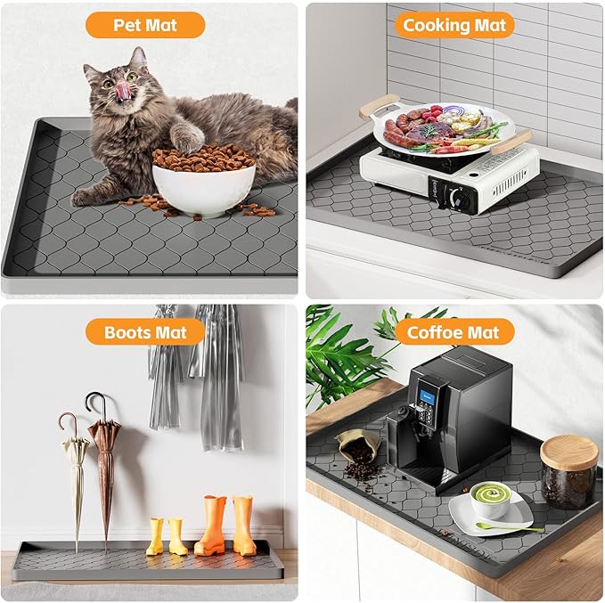 Silicone Under Sink Mat 40" x 19", kitchen Essentials and Gadgets, Shelf liner - Image 5