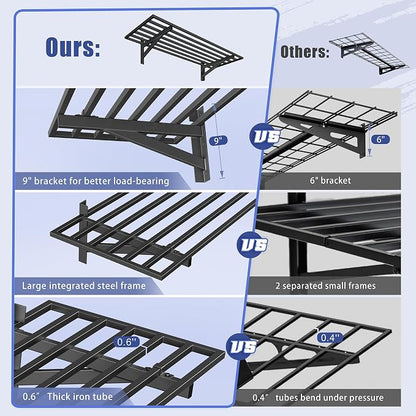 4-Pack 1.5x4ft Garage Shelving Wall Mounted, 1.5 x 4' Heavy Duty Garage Storage - Image 4