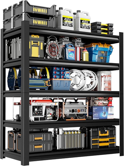 39" W Garage Shelving, 5-Tier Heavy Duty Shelving Unit, 3000LBS Adjustable by Unknown