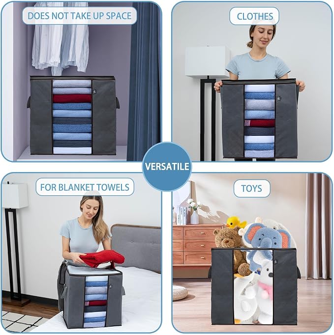 VENO 3 Pack Clothes Storage Bag Organizer - Image 3