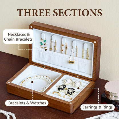 LadyRosian Wooden Small Jewelry Box - Image 3