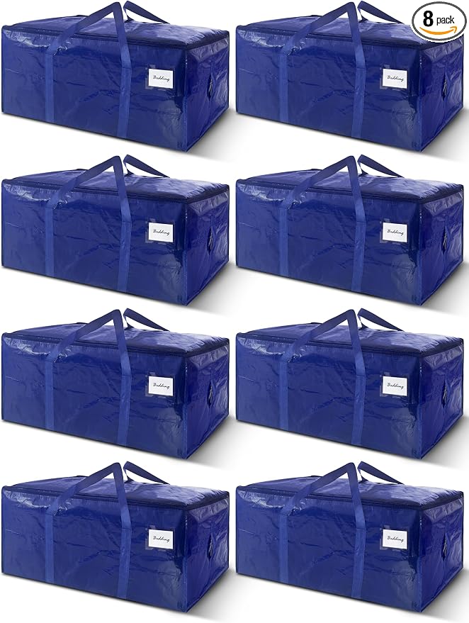 8 Pack Extra Heavy Duty Large Moving Bags by WTREE