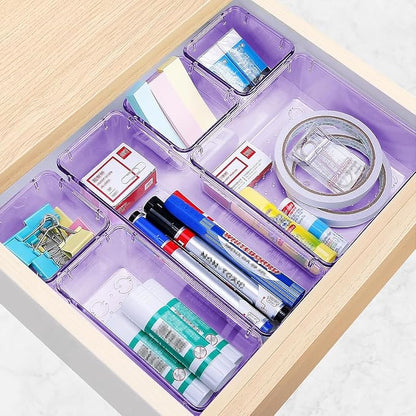 16 PCS Drawer Organizer Set, 5 Varied Size Bathroom and kitchen Drawer cabinet - Image 5
