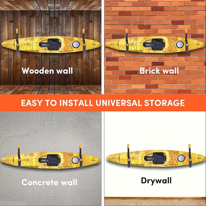 Kayak Storage Rack, Kayak Rack for Garage, Kayak Wall Mount Kayak Wall Rack - Image 7