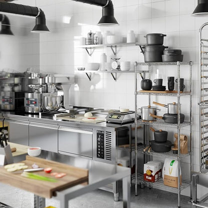 14" Deep x 24" Wide x 64" Height Wire Shelving Kit | 5-Tier | NSF Commercial - Image 2