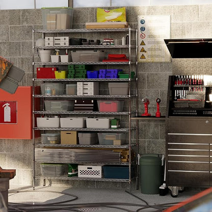 18" Deep x 60" Wide x 96" Height Wire Shelving Kit | 10-Tier | NSF Commercial - Image 5