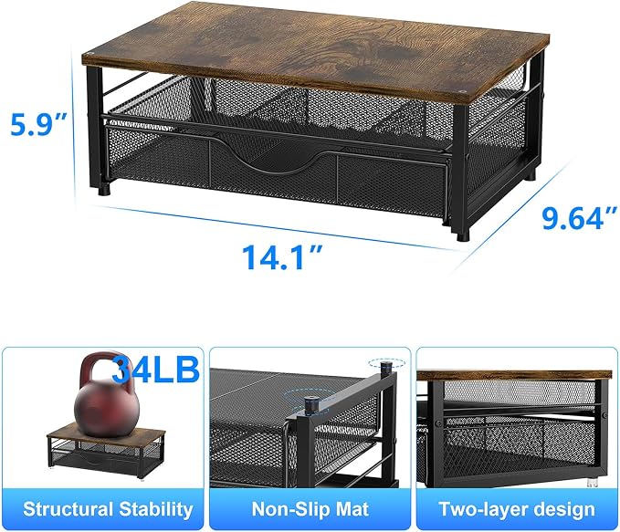 gianotter Computer Monitor Stand Riser, office organizer - Image 5